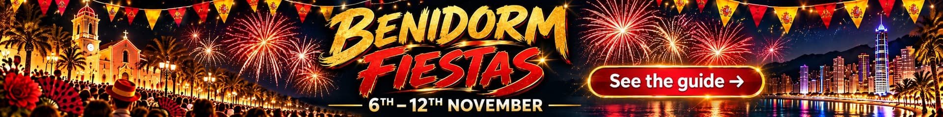 Benidorm Fiestas 2026, 6th to 12th November: see the guide